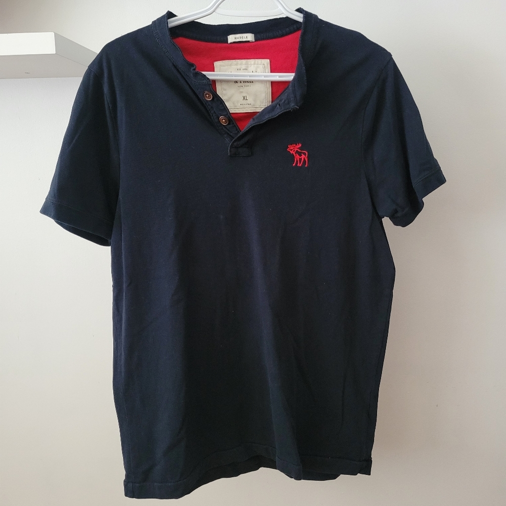 Abercrombie & Fitch Navy blue shirt